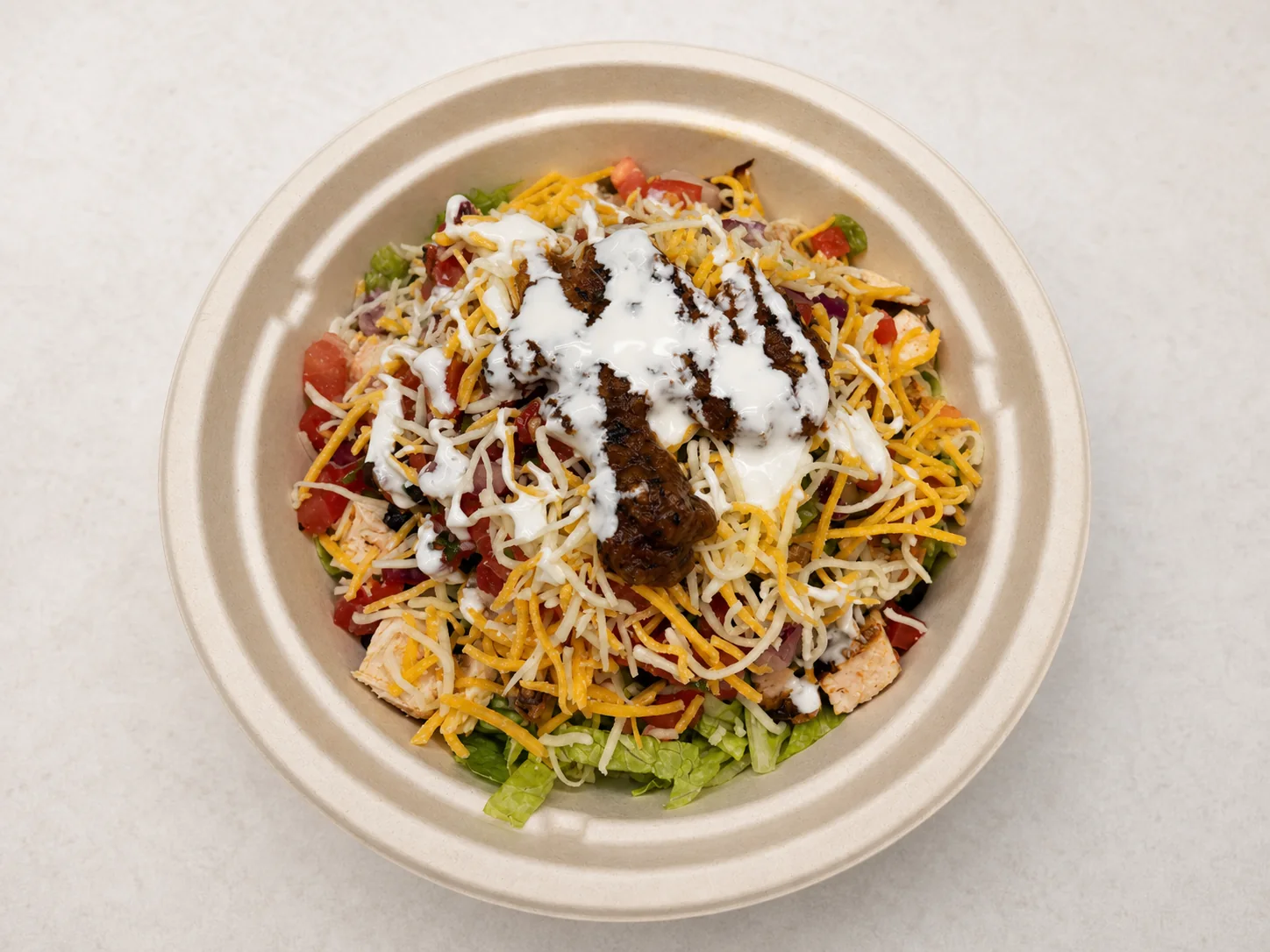 Grilled chicken burrito bowl